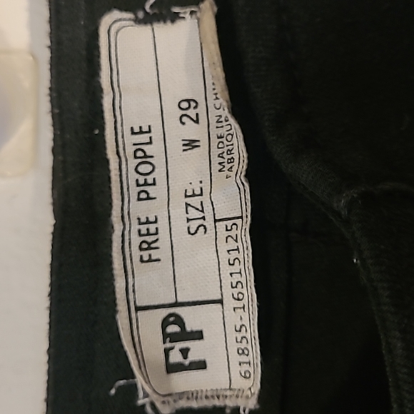 Free People black high-rise "Flare Penny" bell-bottom jeans, size 29. - Picture 16 of 16
